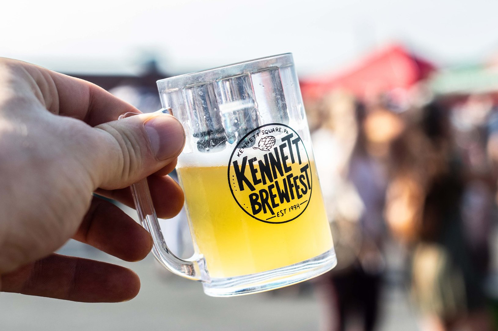 Beer inside a Kennet Winterfest glass.