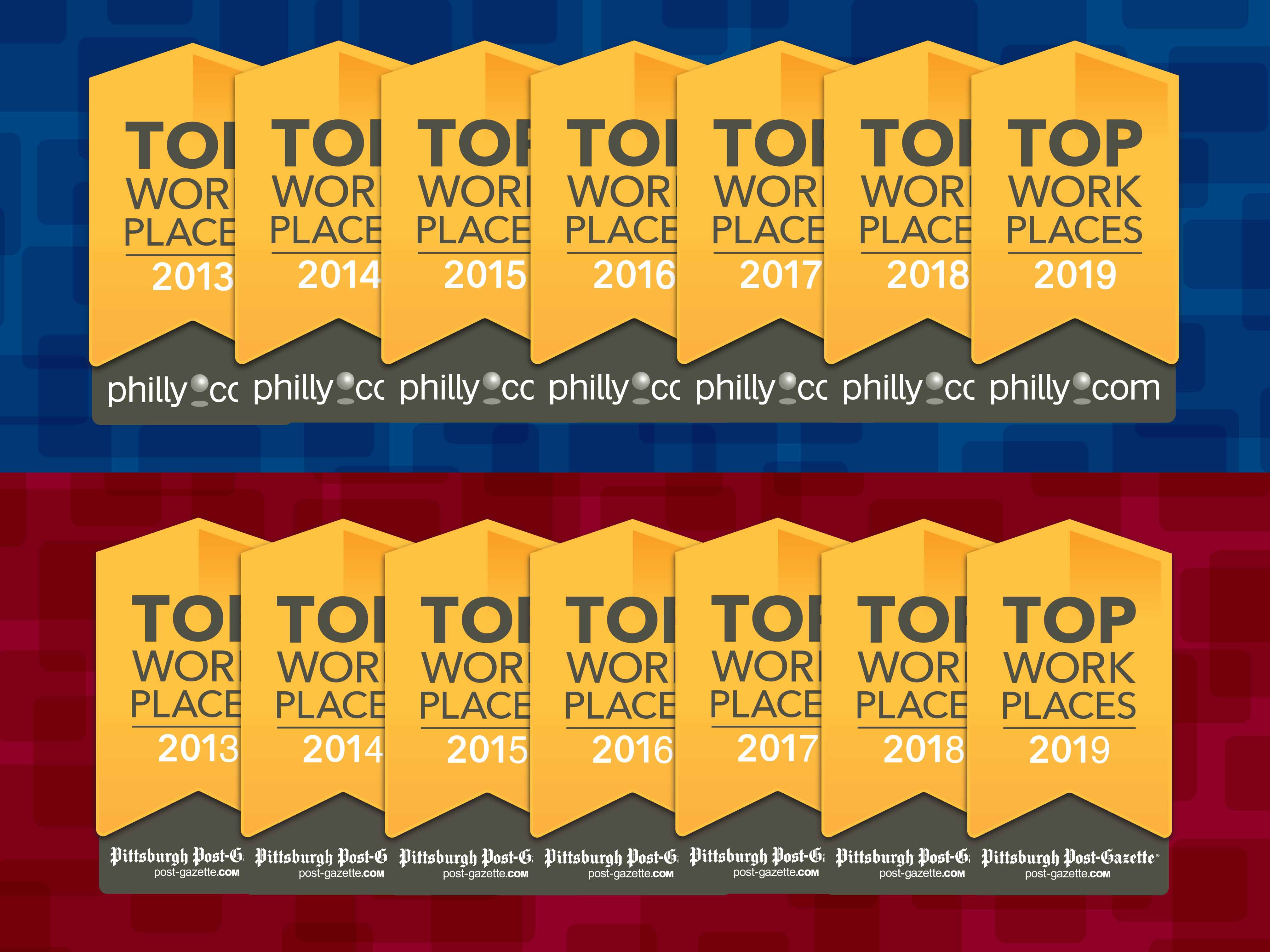 Fifteen Top Workplaces awards.