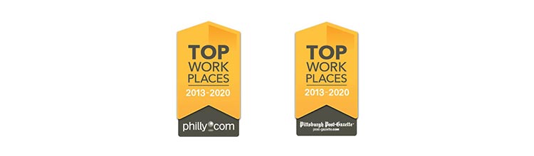 Two "Top Workplaces" awards.